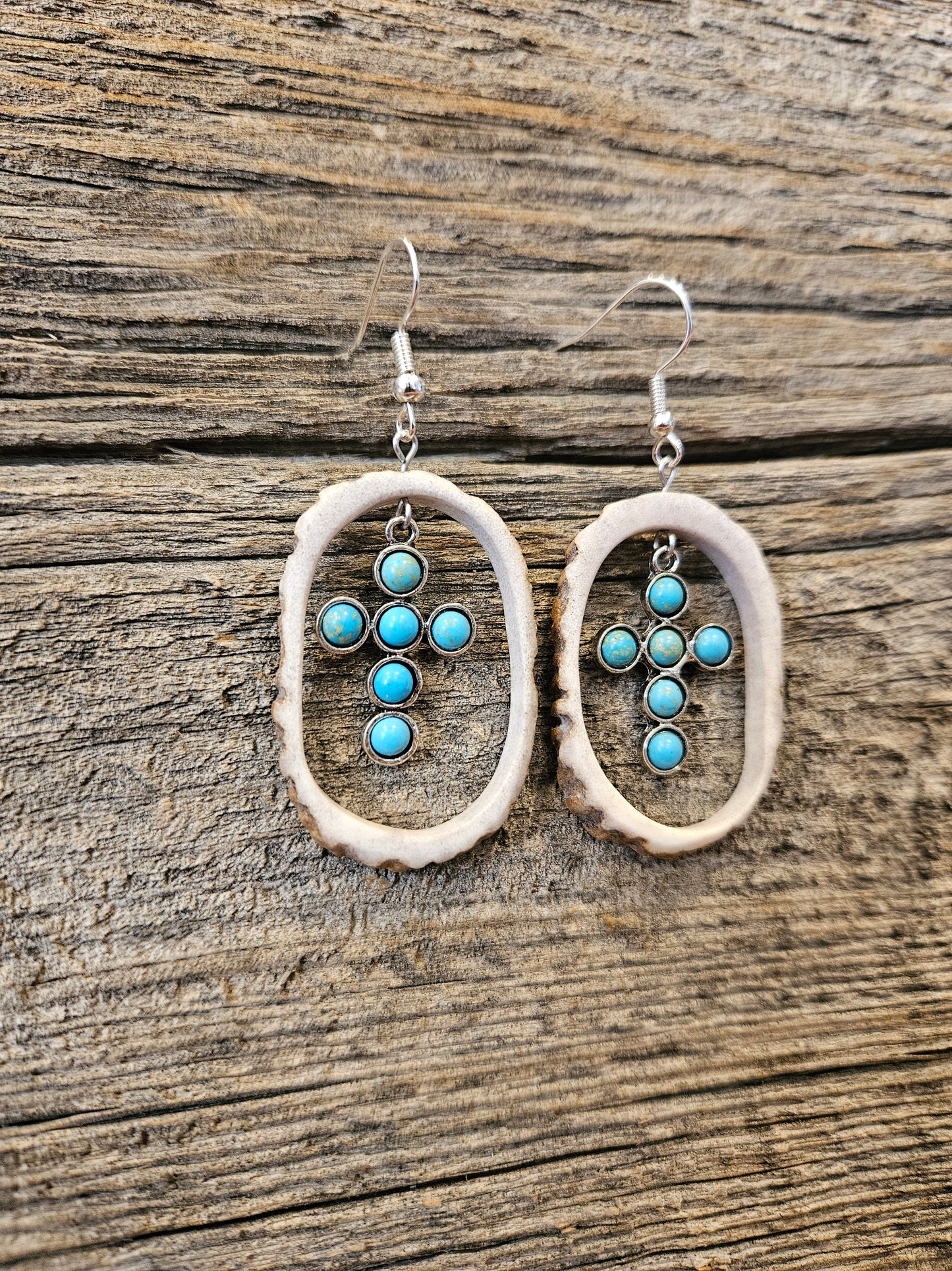 Turquoise Beaded Cross