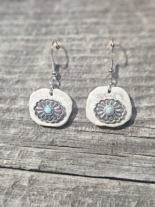 Mini Concho w/ blue gem