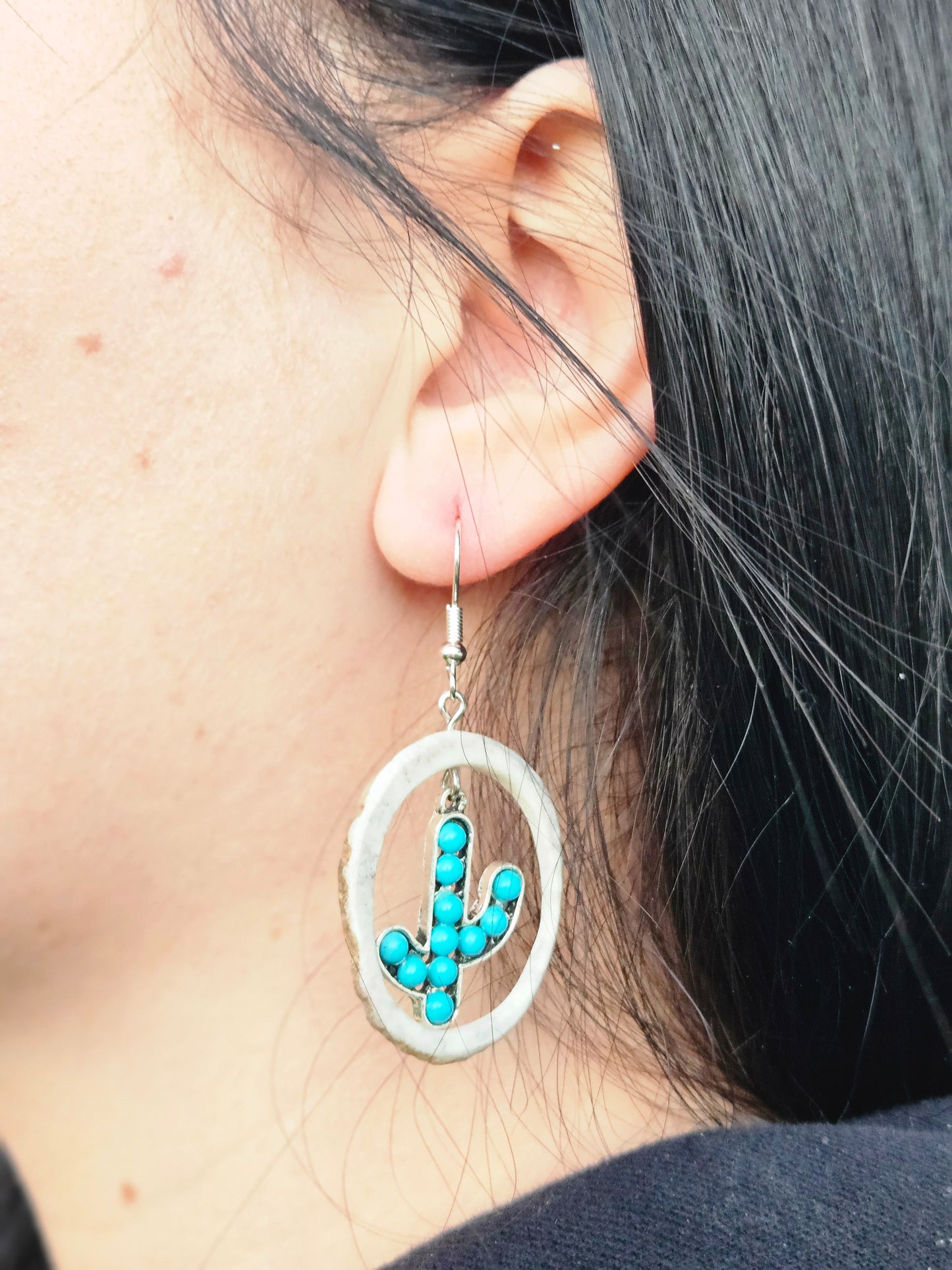 Turquoise Cactus Beads