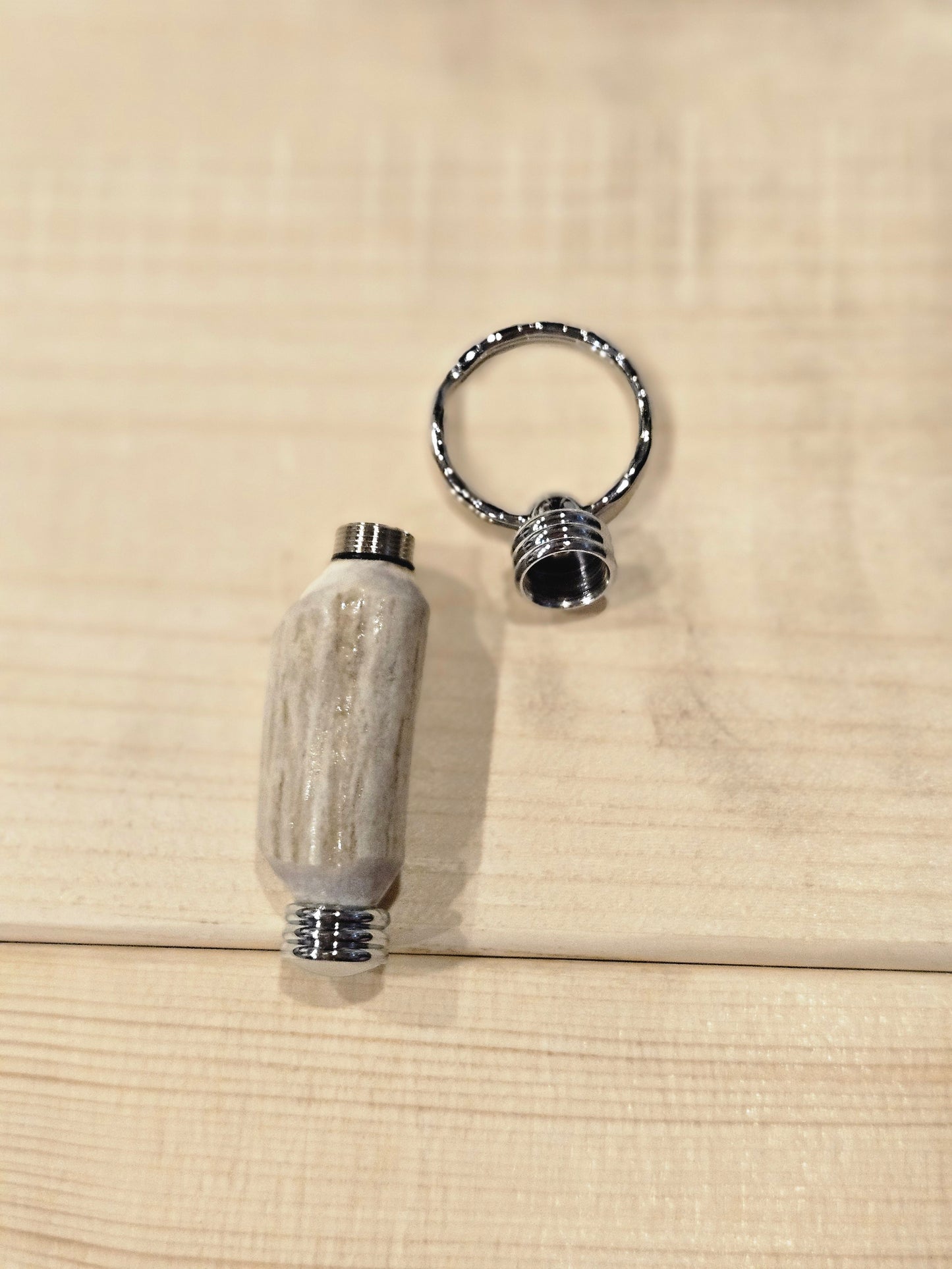 Key chain with compartment