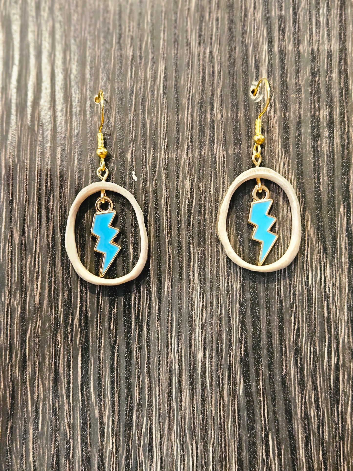 Turquoise lightning bolt small