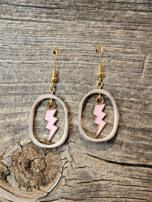 Pink lightning bolt