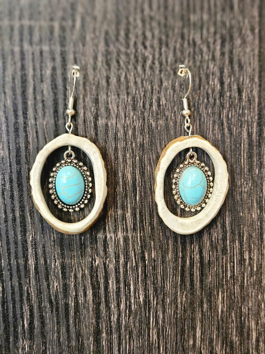 Oval turquosie