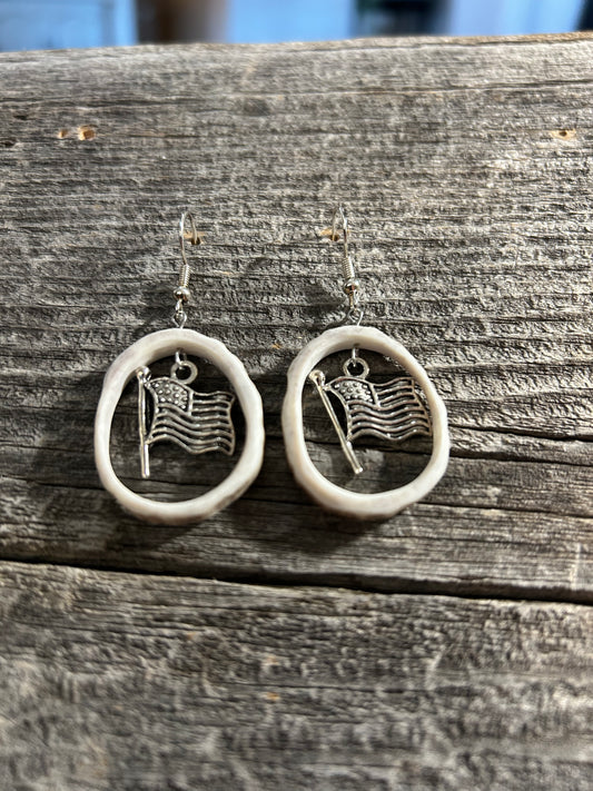 Silver Vertical Flag