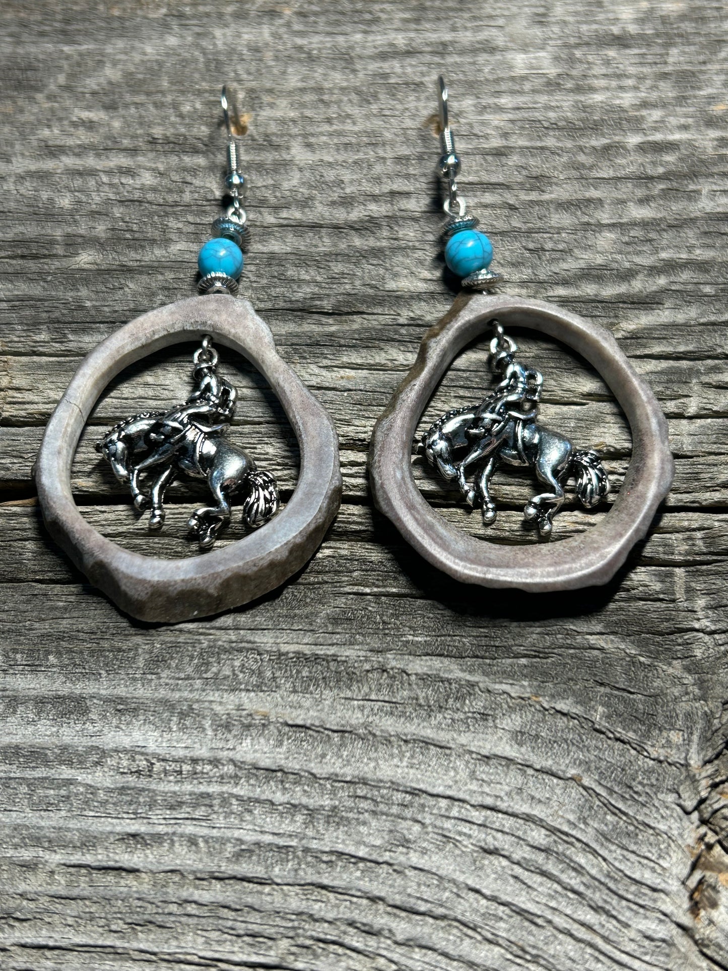 Buckin' Horse with turquoise