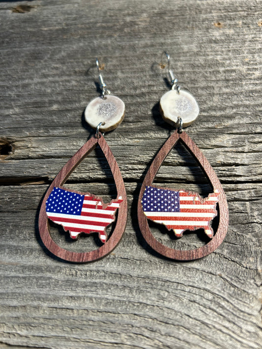 Rustic American Charm Earrings
