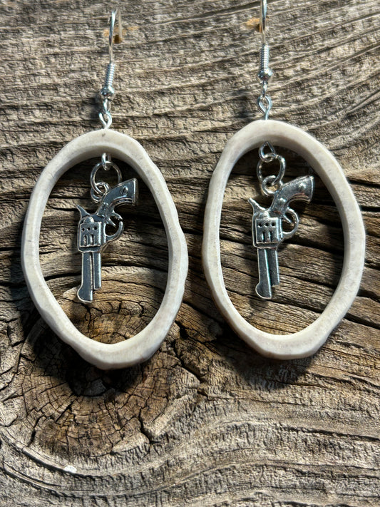 Revolver Charm Earrings