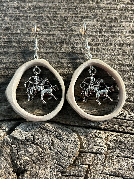Calf roping charm