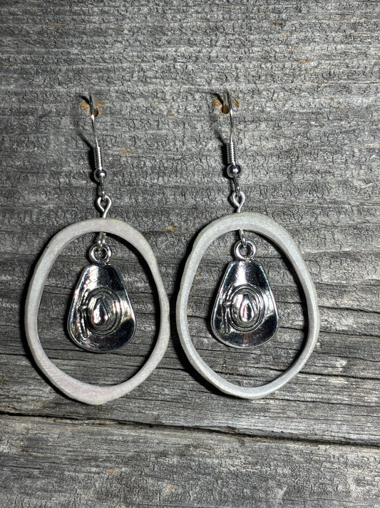 Silver cowgirl hat